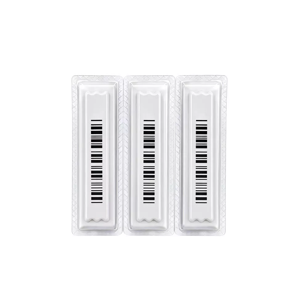Technológia LiFangmei AM Soft Label: 45 × 11 mm, na jedno použitie, vhodná na ochranu proti krádeži čistiacich a hygienických prostriedkov v supermarketoch